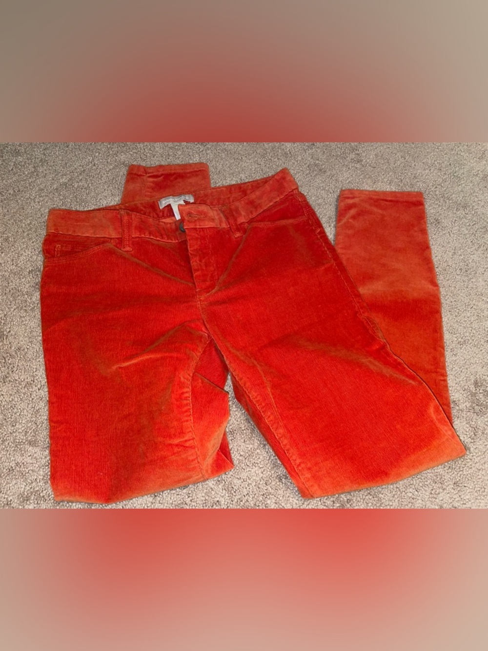 Banana Republic Orange Corduroy Pants